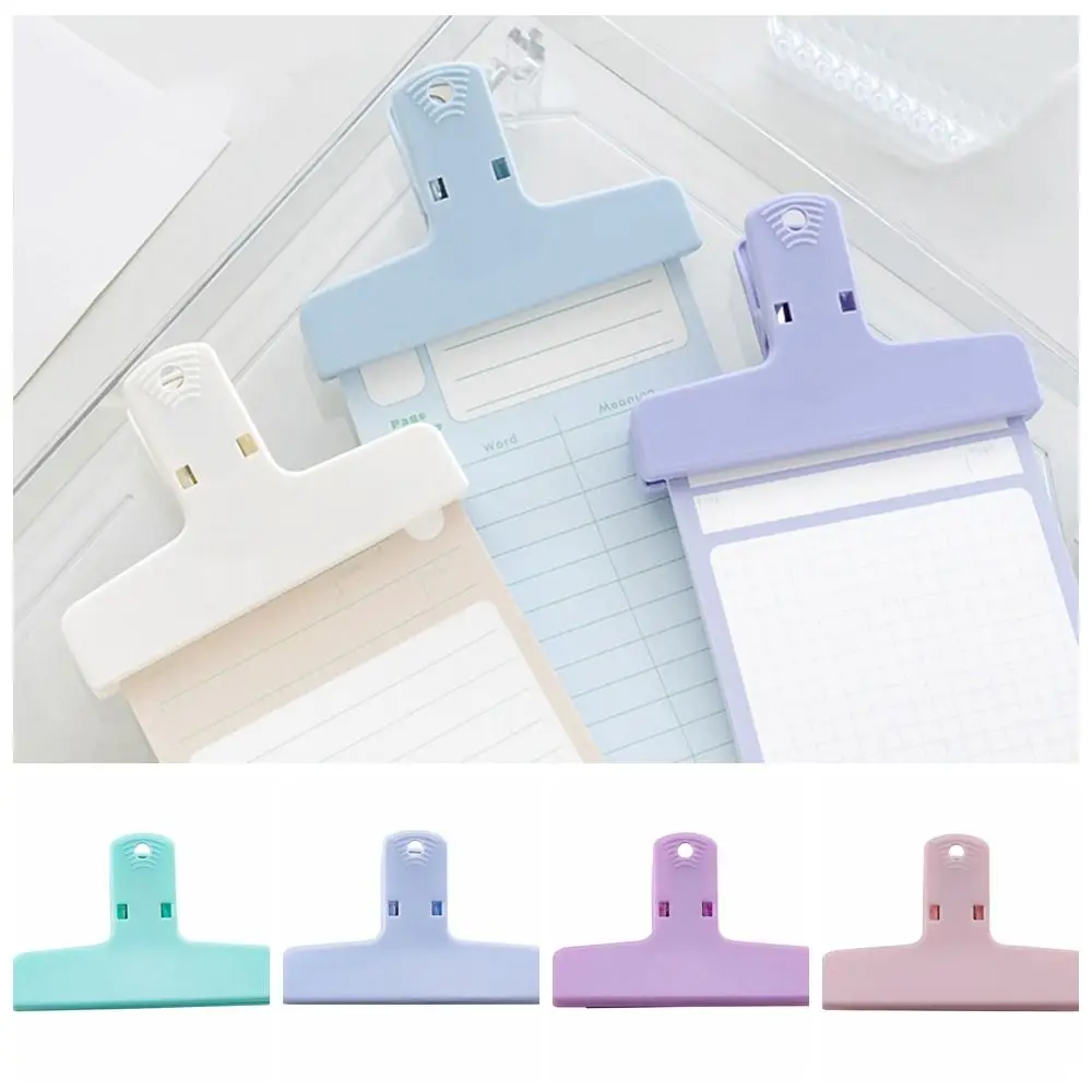 Macaron Color Magnetic Paper Clamp Scrapbooking Hand Account Memo Paper Folder Journaling Securing Clip Home Kitchen