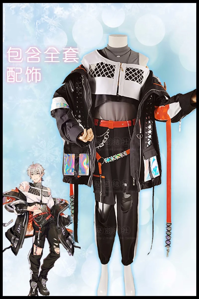 COS-KiKi Nu: Carnival Eiden Game Suit Cosplay Costume Gorgeous Handsome Uniform Halloween Party Role Play Outfit Men S-2XL