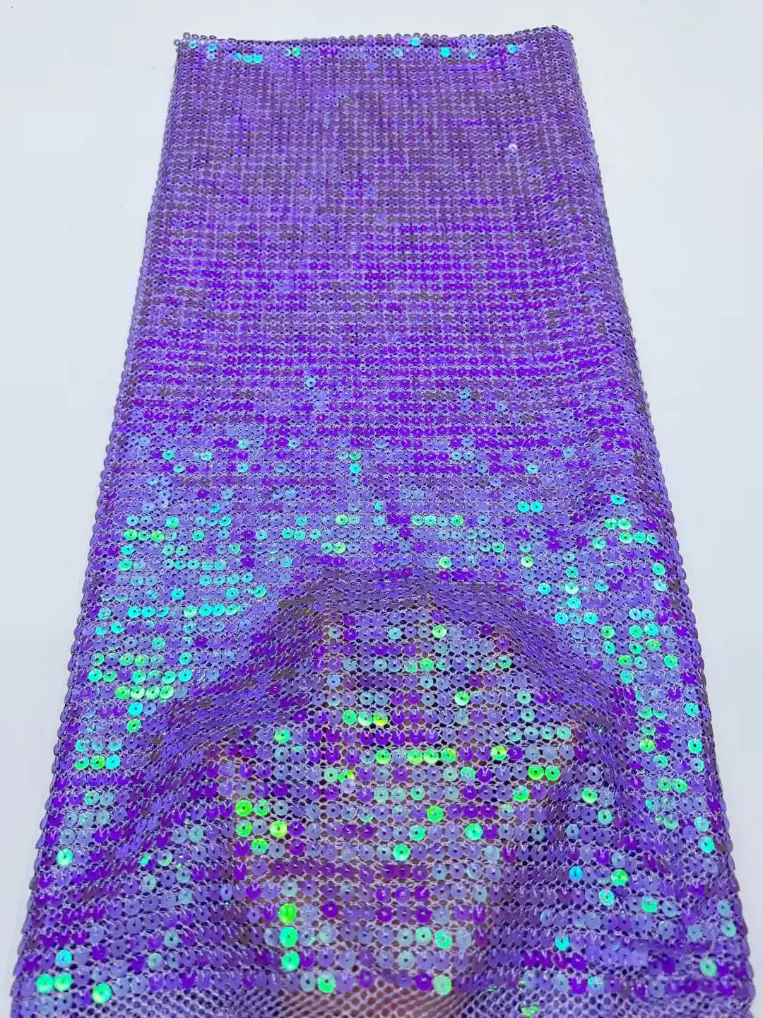 

African French Lace Fabric High Quality Nigerian Embroidered Sequins Tulle Lace For Sewing Party Dresses