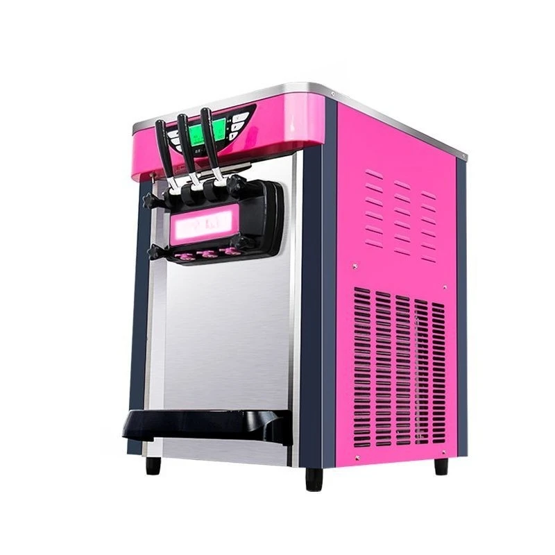 Ice Cream Machine Commercial Desktop Soft Ice Cream Machine Vertical Fully Automatic Sundae Cones Continuous Ice Cream Machine