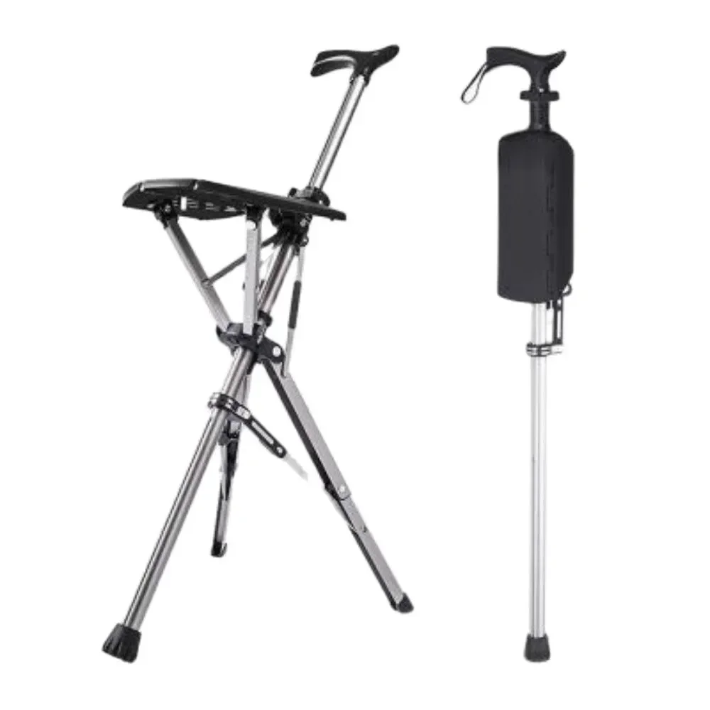 

Outdoor Aluminum Alloy Folding Chair Old Man Cane Stool Light Non Slip 캠핑의자 Camping 의자낚시의자캠핑의자sillas Fishing 접이식의자 Beach Chair