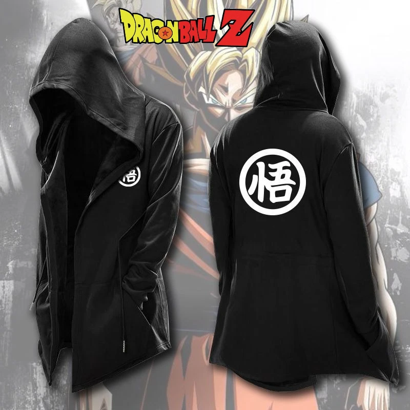 

Dragon Ball New Trench Coat Secondary Animation Peripheral Clothes Son Goku Thin Jacket Sweater Men's and Women's Holiday Gifts