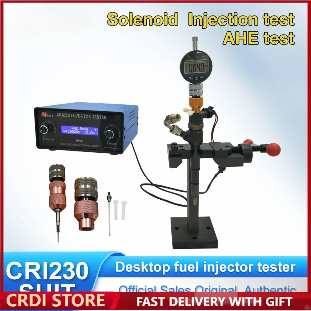 CRI230 Diesel Injector Tester With AHE Electromagnetic Common Rail Injector Tester For BOSCH DENSO 110 Tester Stroke tool