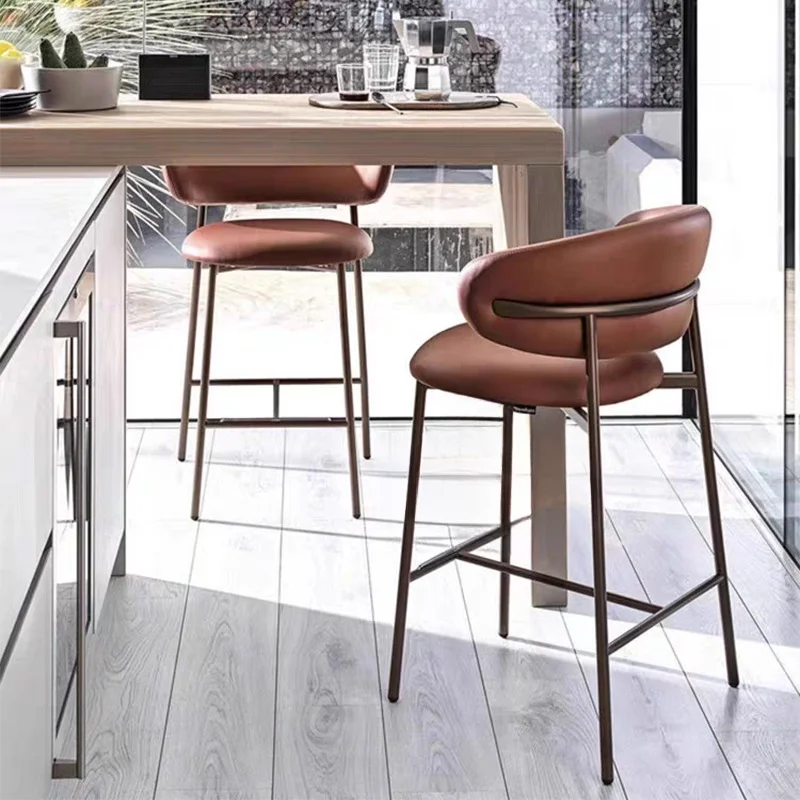 #Factory-Direct Fashionable Living Room Bar Stool with Sturdy Backrest Living Room Backrest Chair