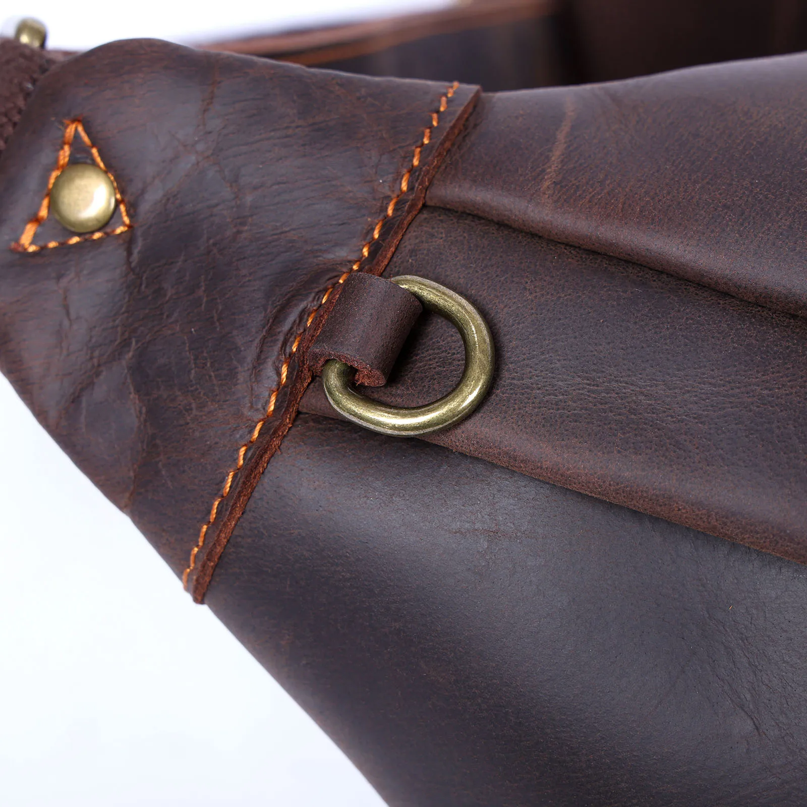 S.worker Vintage-Umhängetasche aus echtem Leder für Herren, große Kapazität, Brusttasche aus Vollnarbenleder, 14-Zoll-Crossbody-Tagesrucksack – Detail 9