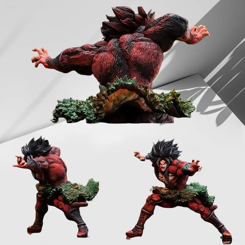 28cm Super Saiyan Mad Dog Super Four Brolli Theater Edition Gk Battle Statue Model Pendant Box Set Handmade Toy Gift