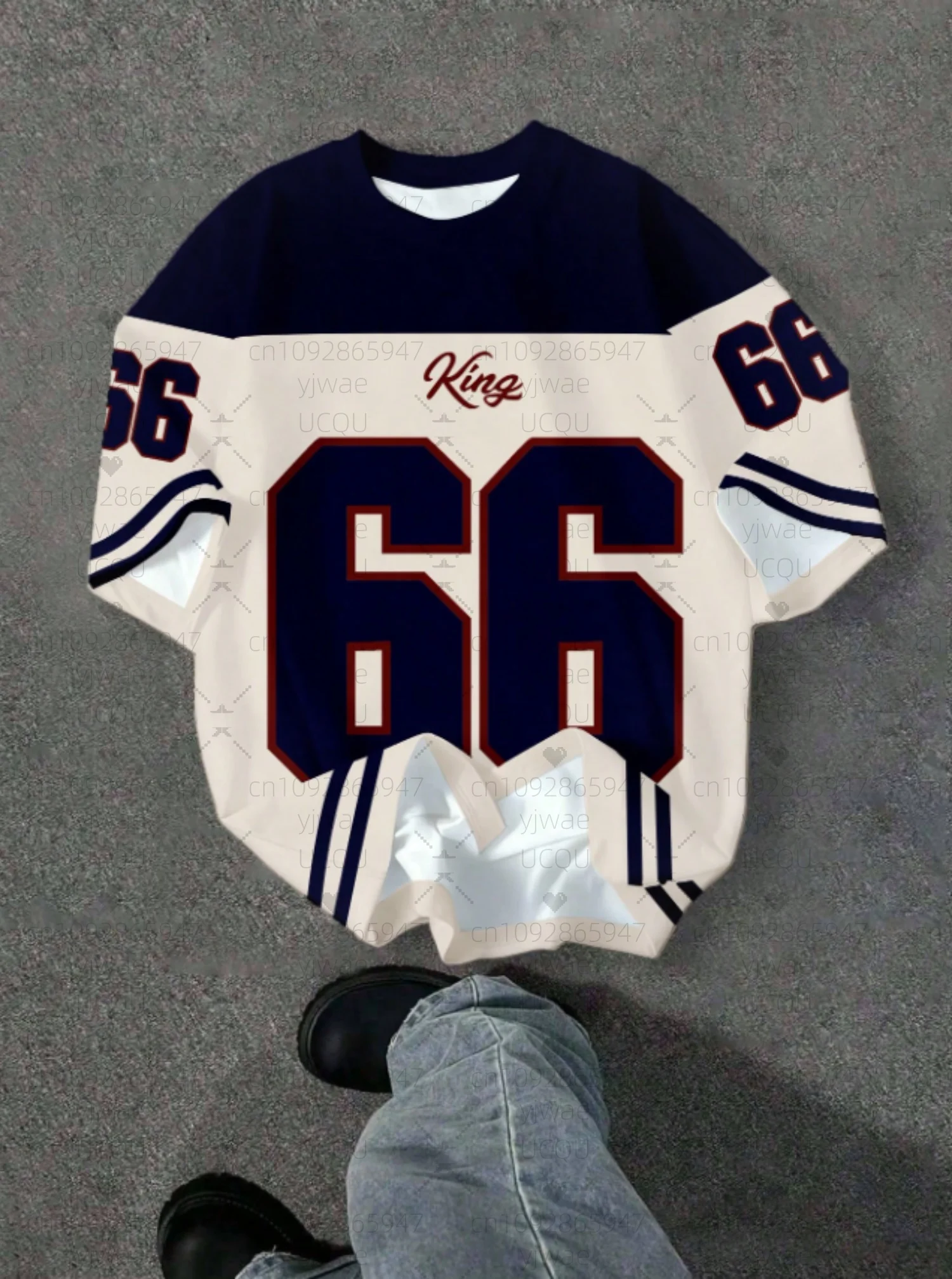 

2025 number 66 print men women kids Short Sleeve T-Shirt Men Plus Size Football T-Shirt SportwearRound Neck T-Shirt Men Clothing