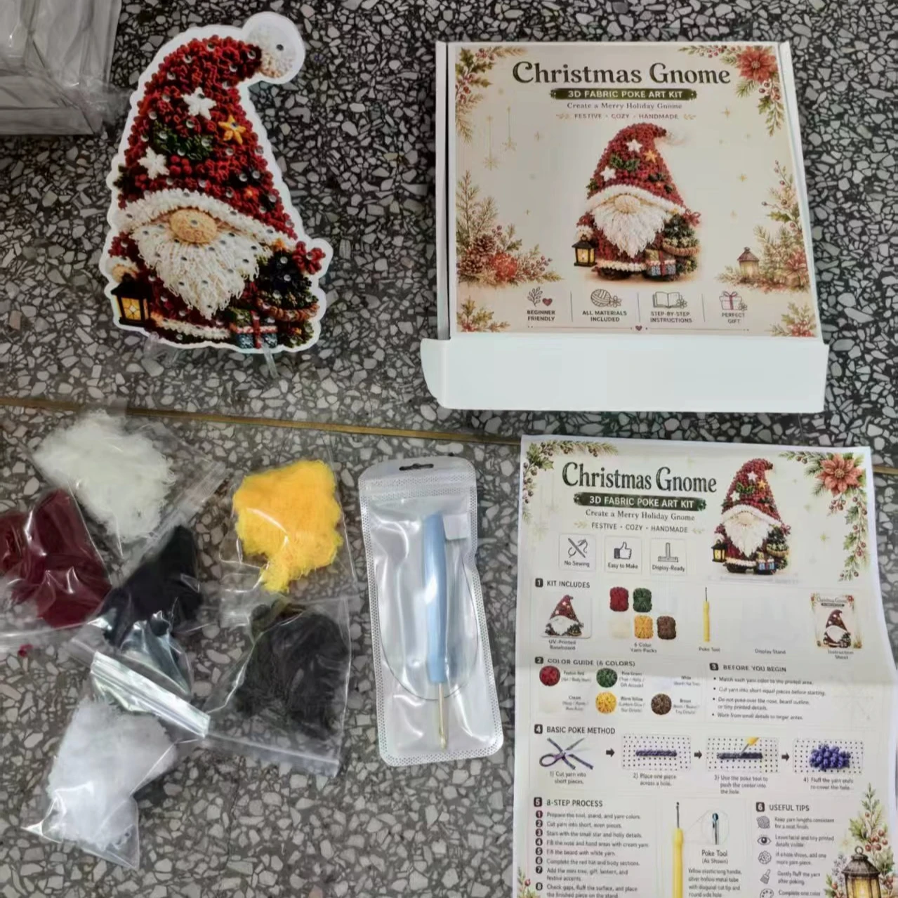 3D Fabric Poke Art Kit 6