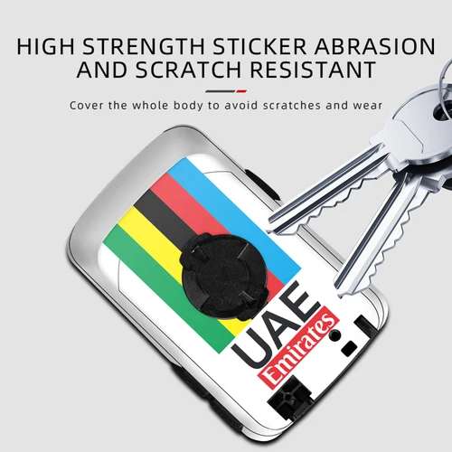 Imagen 2 del producto Para Wahoo ELEMNT ROAM V2 calcomanías de ordenador de ciclismo pegatinas decorativas de cambio de Color envoltura impermeable 1 Uds