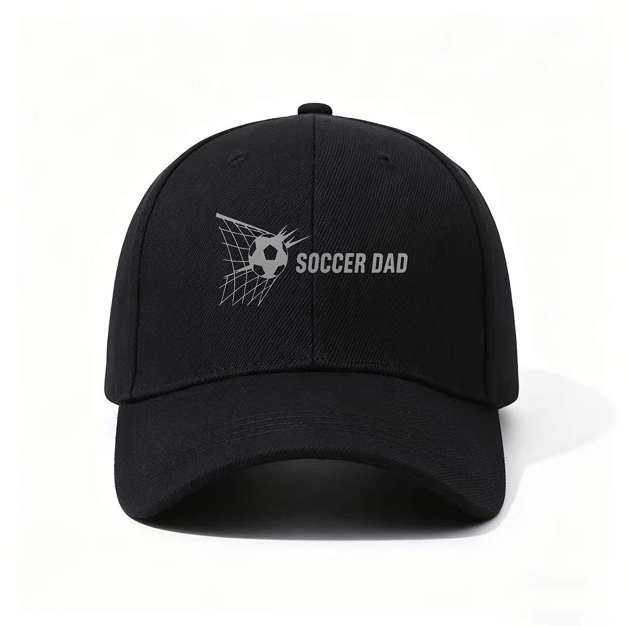 Baseball Cap, Displaying SOCCER for Dad Alongside a Soccer Ball in The Net, a Proud And Sporty Design, Perfect As a Heartfelt Gi