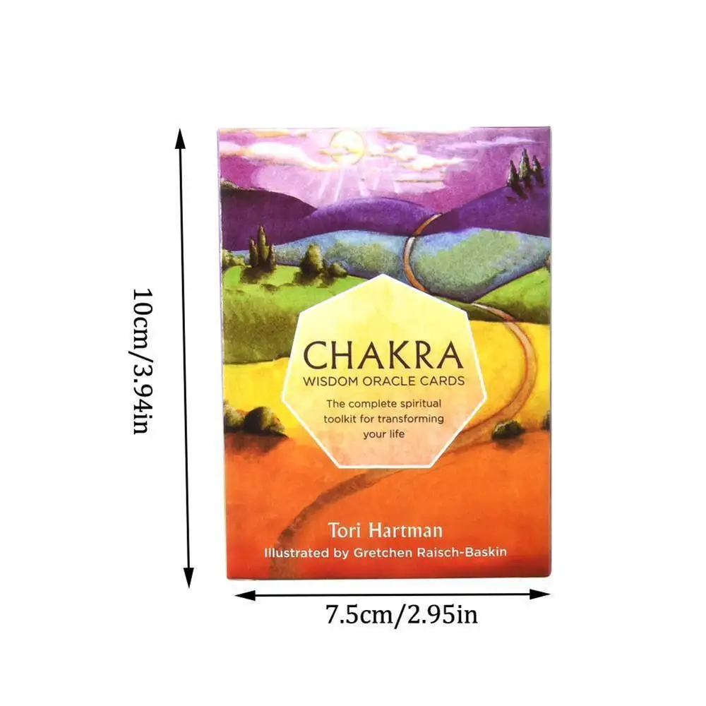 High Quality Fullcolor Paper Chakra Wisdom Oracle Occult Tarot Cards Witchcraft Supplies Love Oracle Cards Divination Psychic