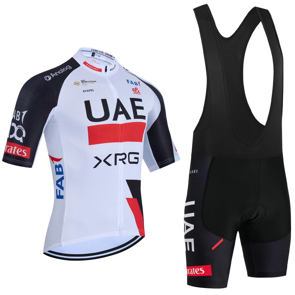 2026 Nieuwe MEXICO Fietsjersey VAE Team Fietsjersey Shorts Heren Dames Sneldrogend Ropa Ciclismo Pro Fiets T-shirt Kleding