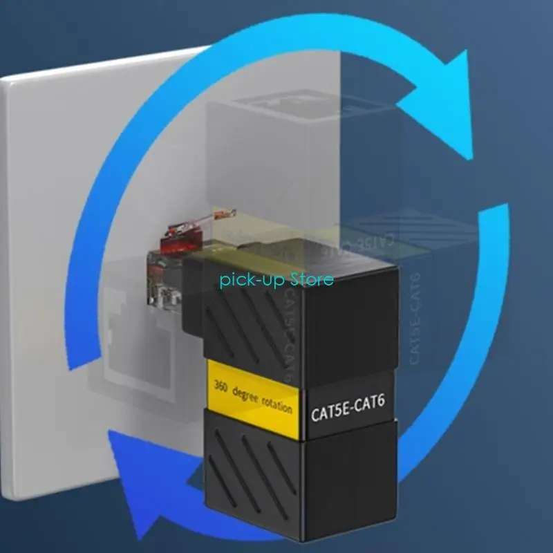 Q5WA RJ45 Ethernet Adapters Compatible for Cat6 Ethernet Cable Adapter RJ45 Male To Female Networking Extender