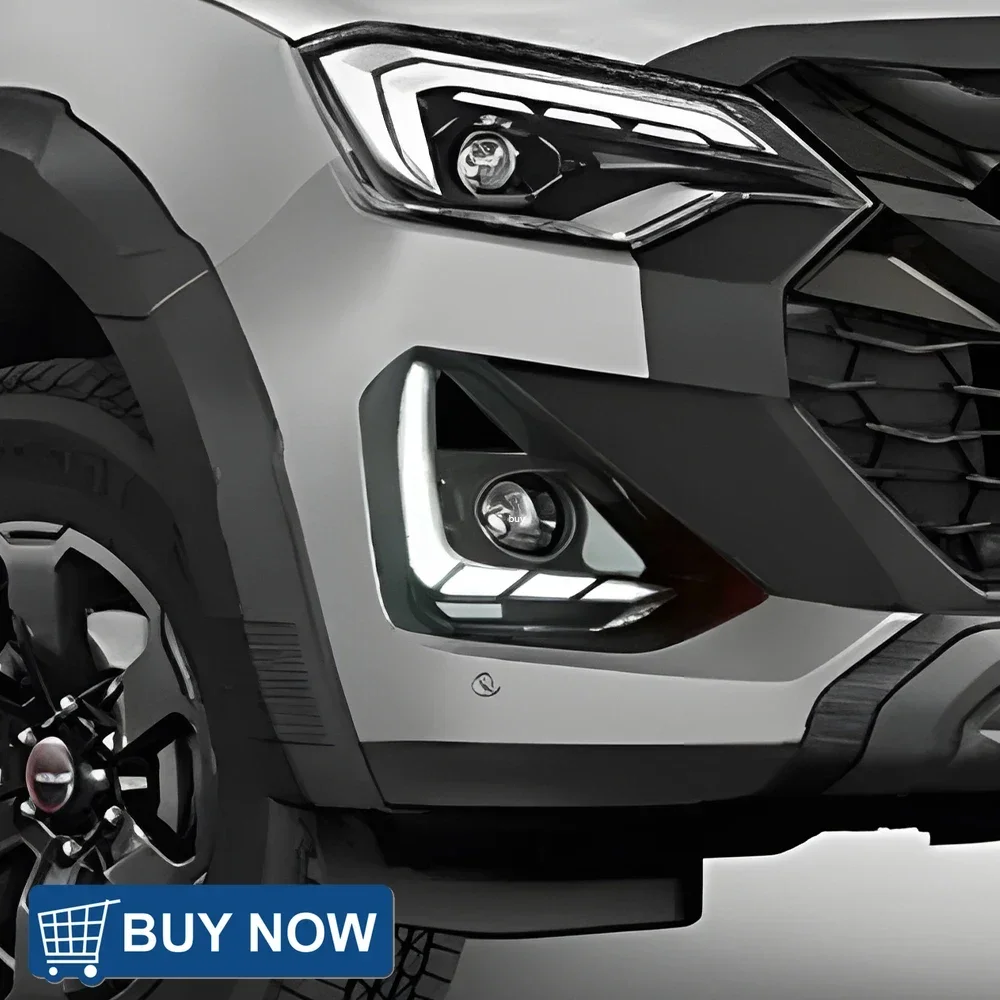

Инструмент для переднего бампера автомобиля в сборе для Isuzu D-MAX 2024, обновленные светодиодные высококачественные динамические аксессуары для дневных ходовых огней