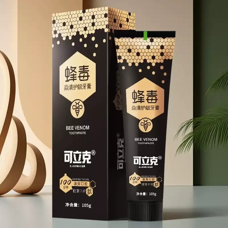 2x105g Bee Venom Toothpaste, Protects Gums & Whitens Teeth, Long-Lasting Fresh Breath, Adult Oral Care