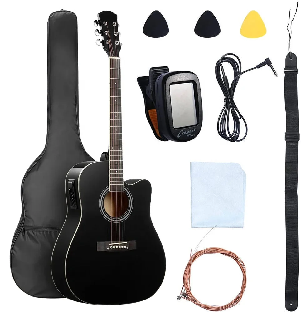 38/41 Inch Classical Acoustic Guitar, Basswood Top Maple Back & Sides Ebony Fretboard Beginner Cheap Price Musical Instrument