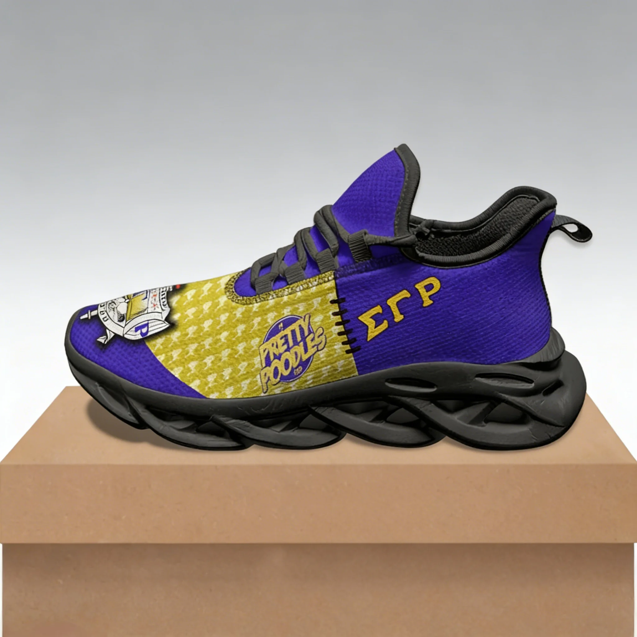 

Sigma Gamma Rho Sneakers for Women, Non-Slip Breathable Mesh Walking Shoes, Fashion Outdoor Comfortable Lace-Up Footwear