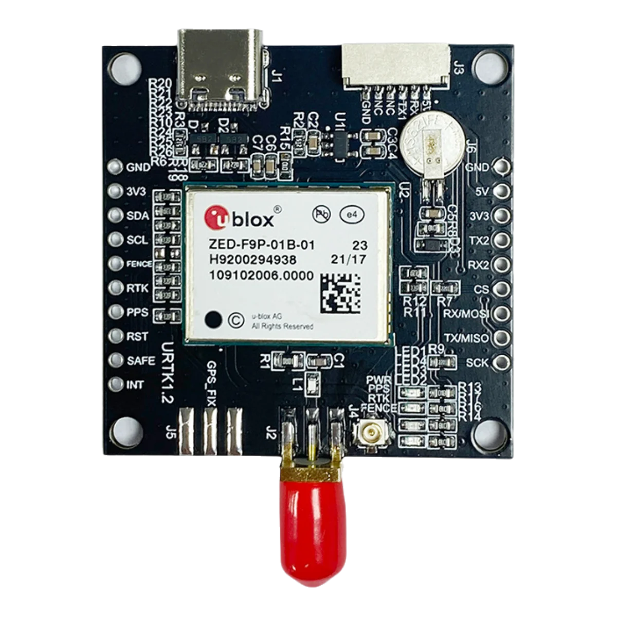 ZED F9P GPS module ZED-F9P-01B-01 RTK High Precision GNSS/GPS receiver board with S MA and USB GNSS Board Development Board