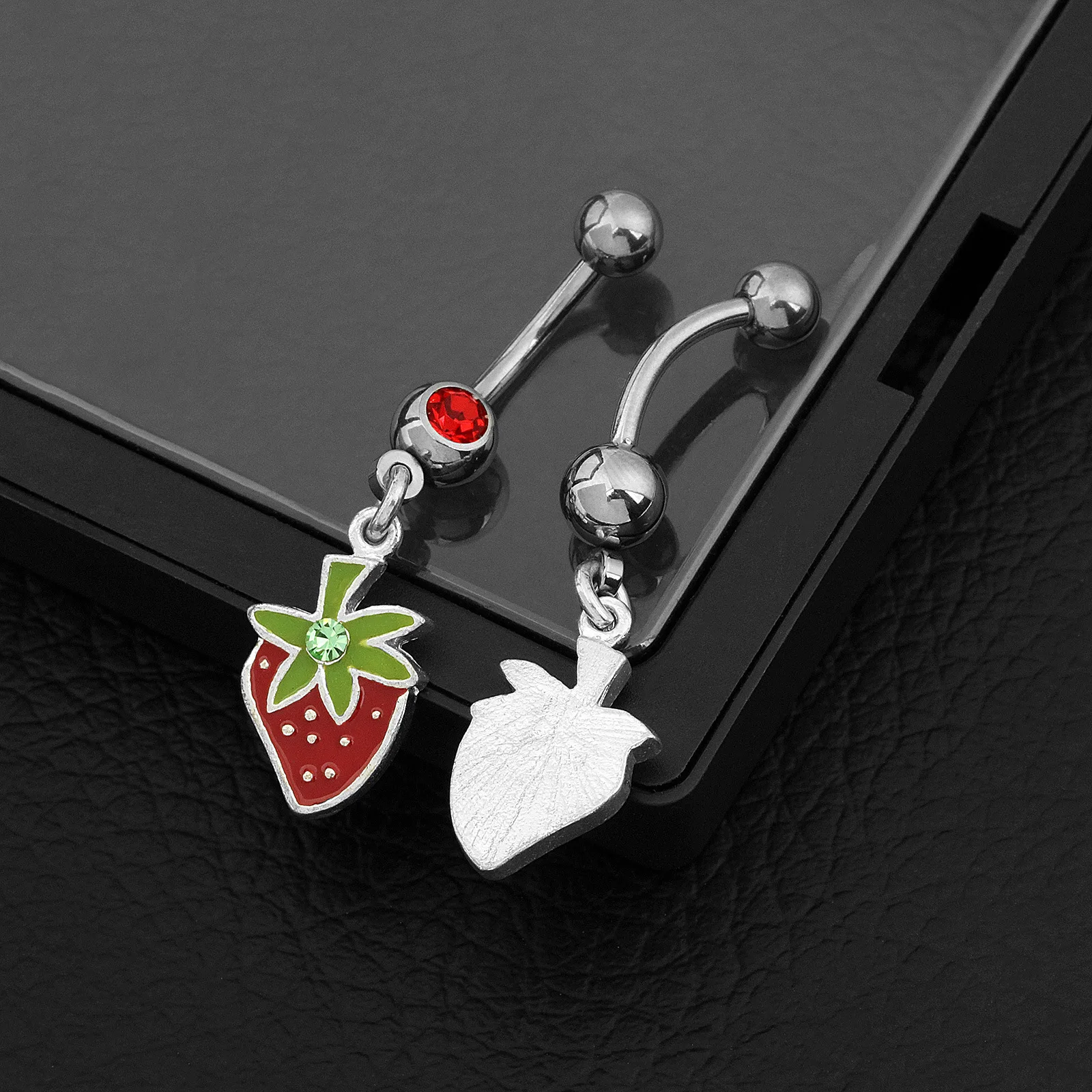 Belly Button Ring Strawberry Shape Body Piercing Jewelry