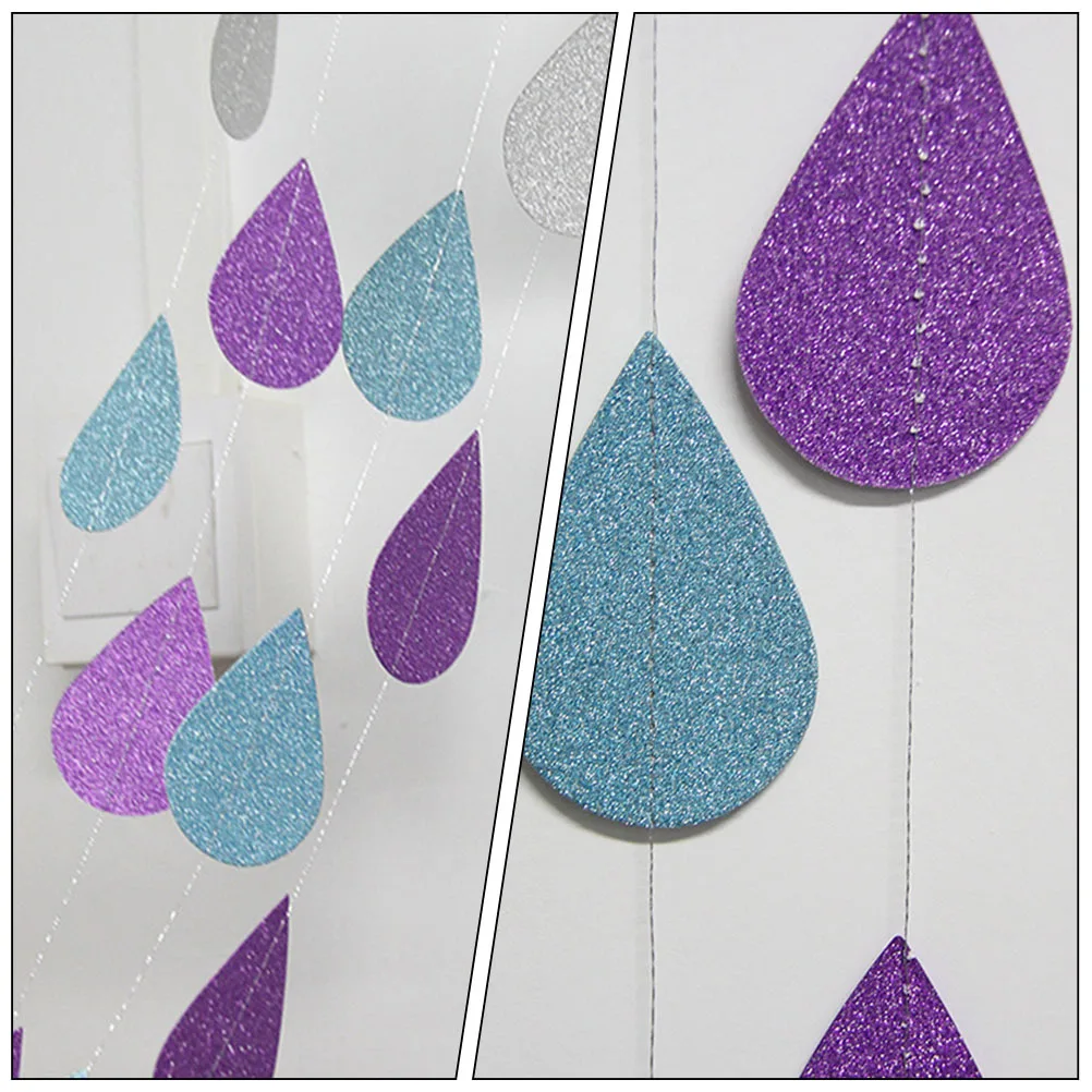 

9 Strings Water Garland Decor Rain Drops Hanging Pendant for Party Wedding Christmas Ceiling Decoration