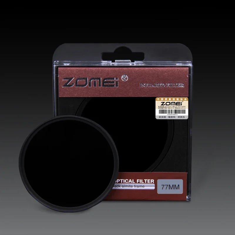 Zomei Infrared IR filter 680nm 720nm 760nm 850nm 950nm IR filter 37mm 49mm 52mm 58mm 67mm 72mm 82mm for SLR DSLR camera lens