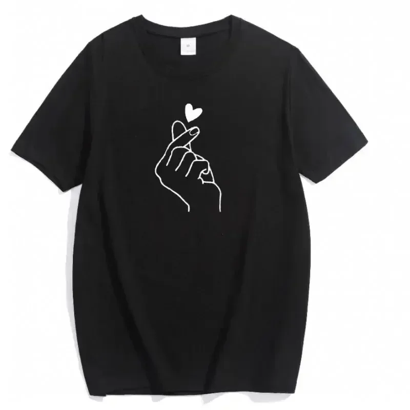 Модная женская футболка с забавным карандашом в форме сердца и принтом, футболки с короткими рукавами, женская винтажная повседневная одежда унисекс с круглым вырезом, топ