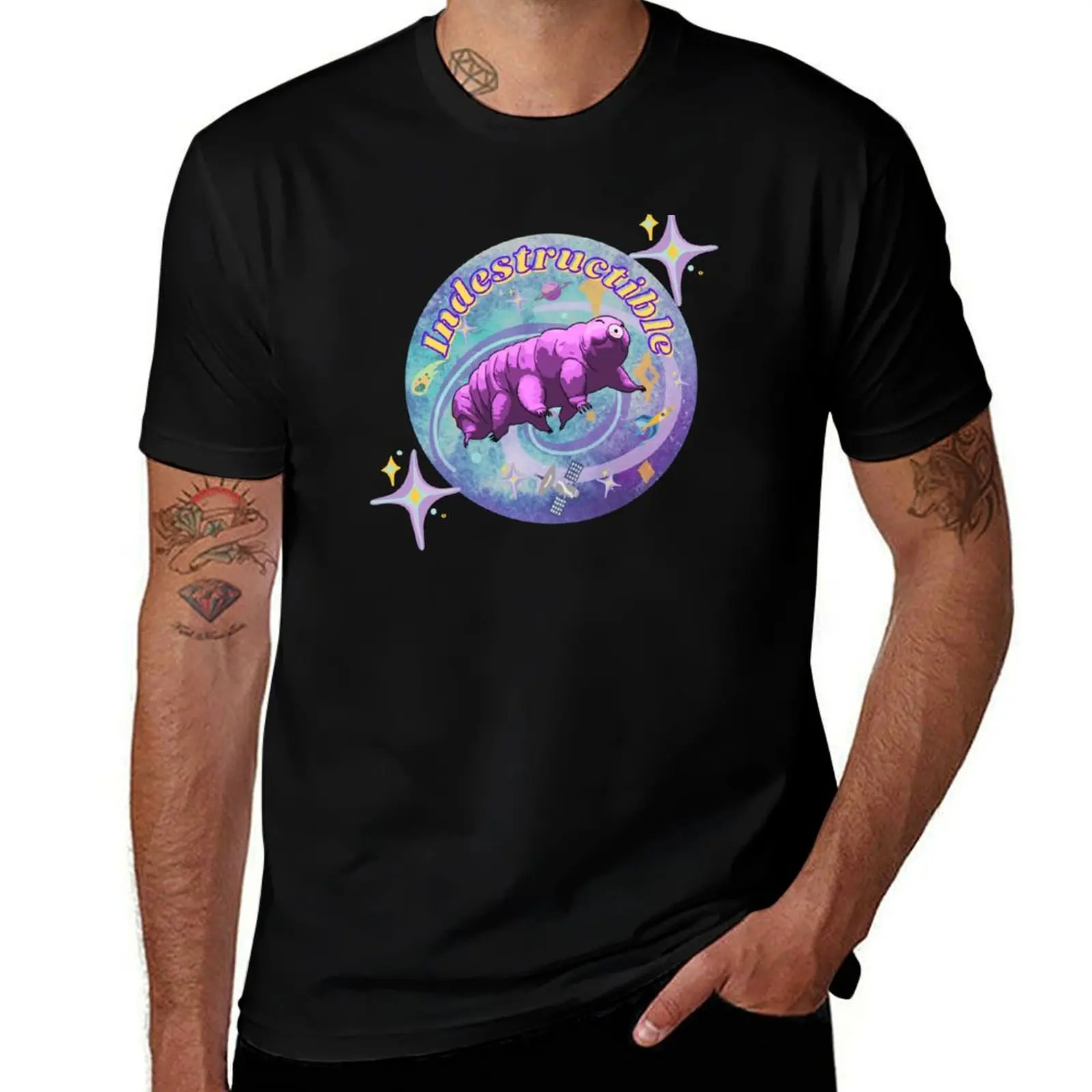 

shirts T-Shirt In Space pack T-Shirt graphic man man shirt t funny Indestructible With t cotton Tardigrade shirt Stars t
