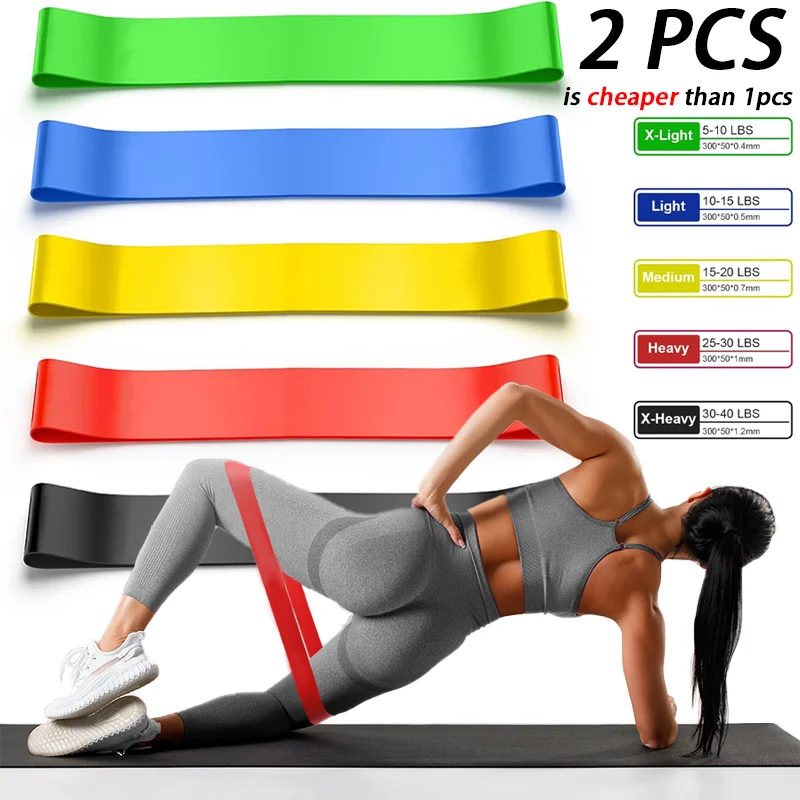 Resistance Bands Set Exercise Loop Bands Elastic Stretch Bands for Yoga Pilates Strength Training Home Gym Fitness - zdjęcie 1