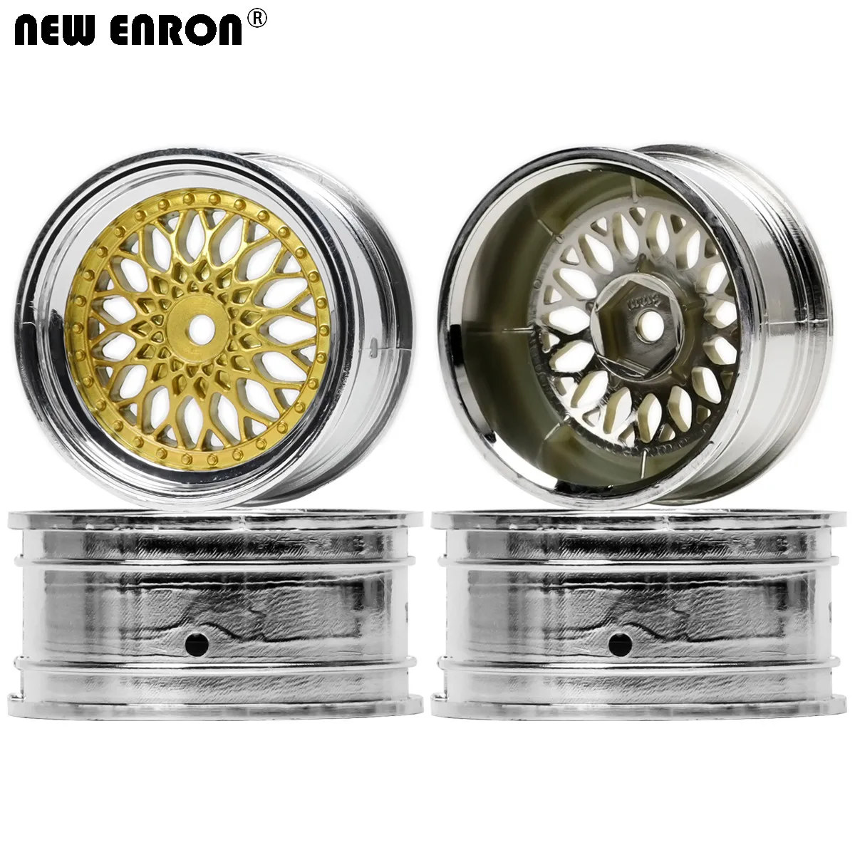 NEW ENRON On-Road Drift 3mm / 6mm / 9mm Offset Wheel Hubs Rim 4PCS For RC Car 1/10 Traxxas HSP HPI Kyosho RedCat Sakura