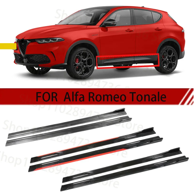 

FOR Alfa Romeo Tonale 2M Car Side Skirt Extension Plate Lip Separator Bumper 2.18M Racing Side Spoiler