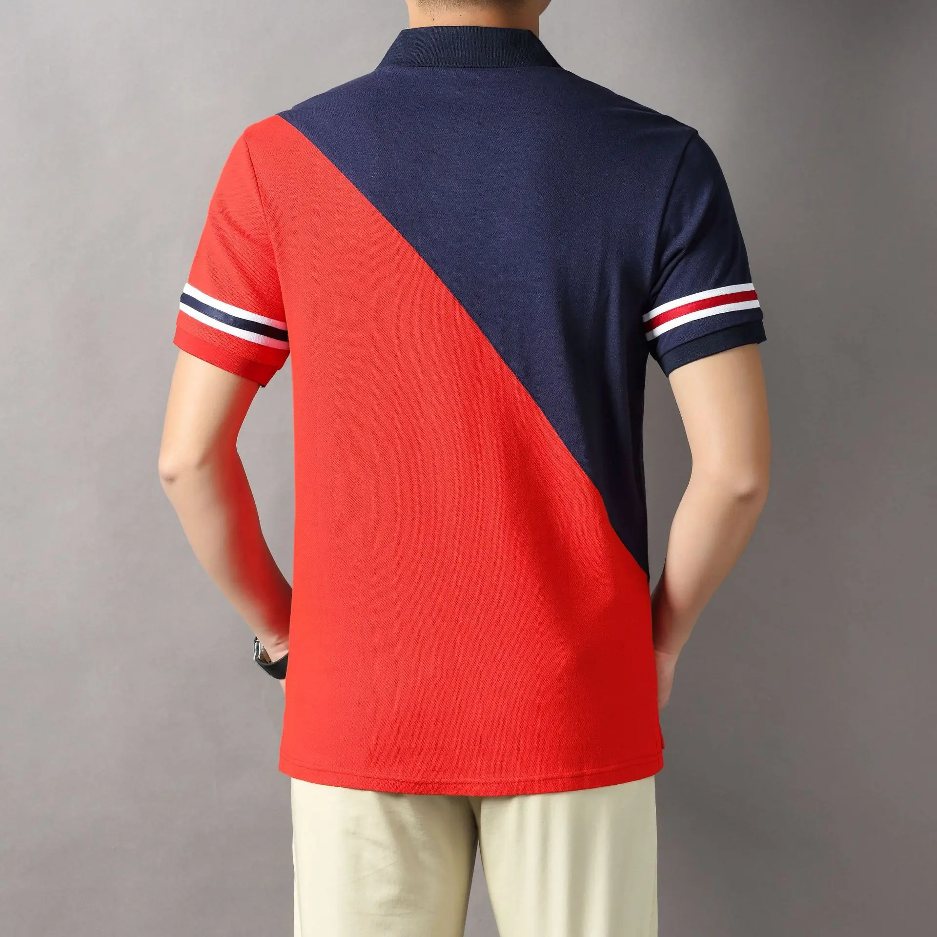 Men's Polo Shirt International Famous Brand Short Sleeved Golf Wear Collar T-shirt 2024 New Father