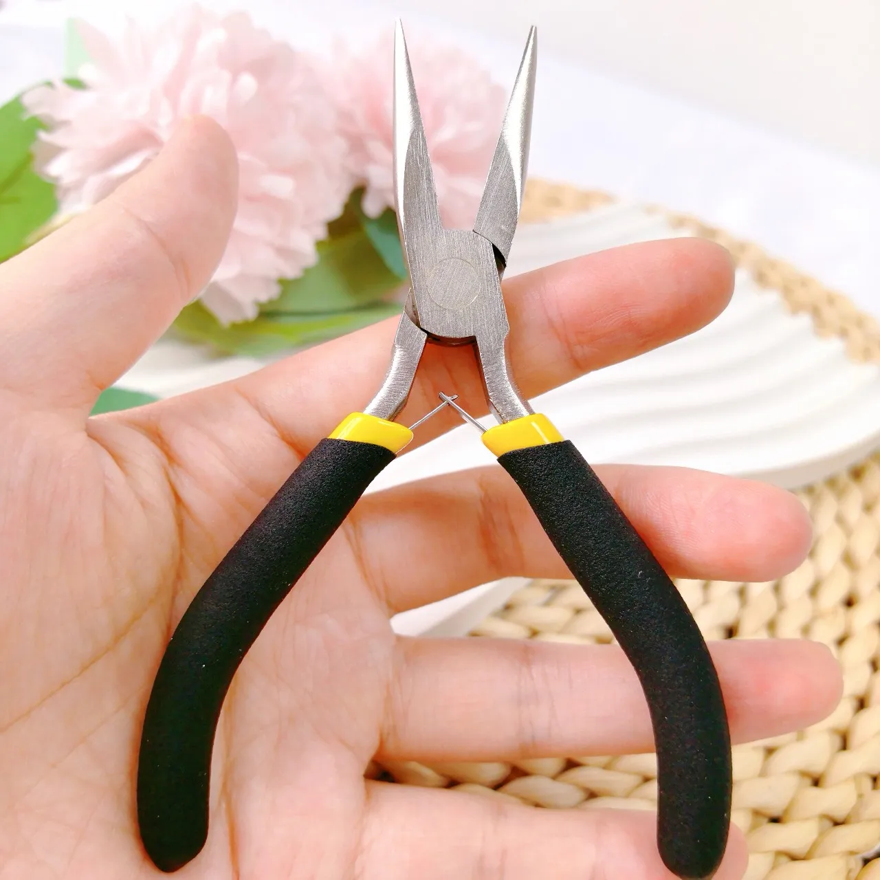 كماشة وصلات الشعر نانورينج تزيل كماشة وصلات الخرز الدقيقة مع مجموعة أدوات وصلات شعر الأسنان