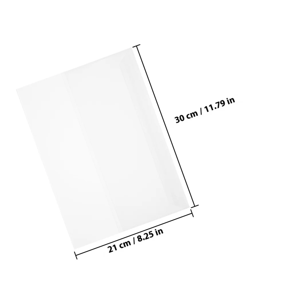 20 pçs plástico transparente à prova dwaterproof água livro cobre mangas protetoras para livros didáticos jaquetas de livro transparente para a escola