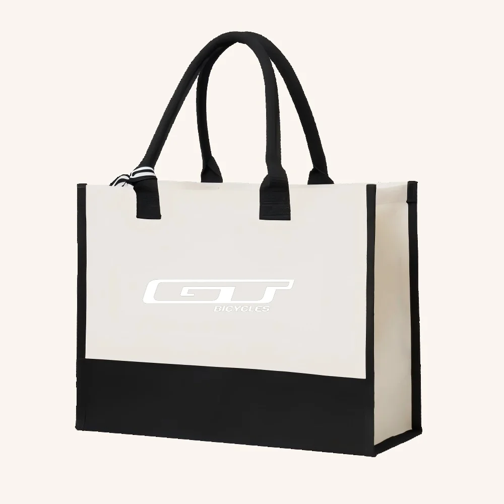 GT الدراجات 2026 جديد وصول موضة عملية واسعة قابلة لإعادة الاستخدام حمل حقيبة نمط طباعة 2 لهجة الثقيلة حقيبة كتف كبيرة ل