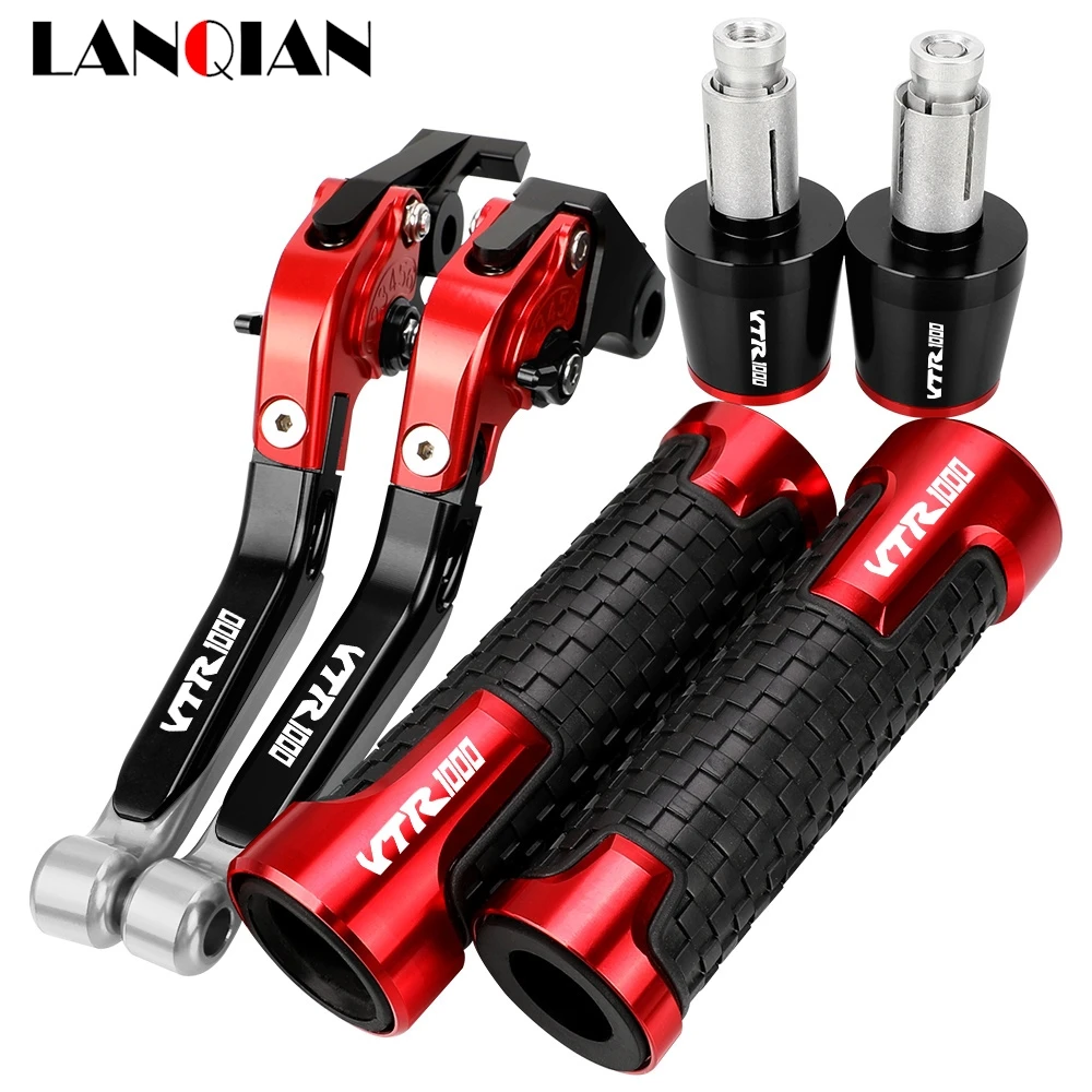 

For Honda VTR1000 VTR1000F VTR 1000F FIRESTORM 1997-2007 Motorcycle Accessories Brake Clutch Levers Handlebar Grips Handle Ends