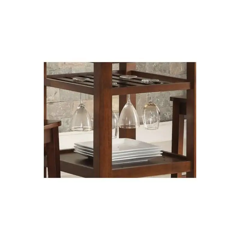 طاولة ارتفاع العداد بلمسة نهائية من الكرز #4