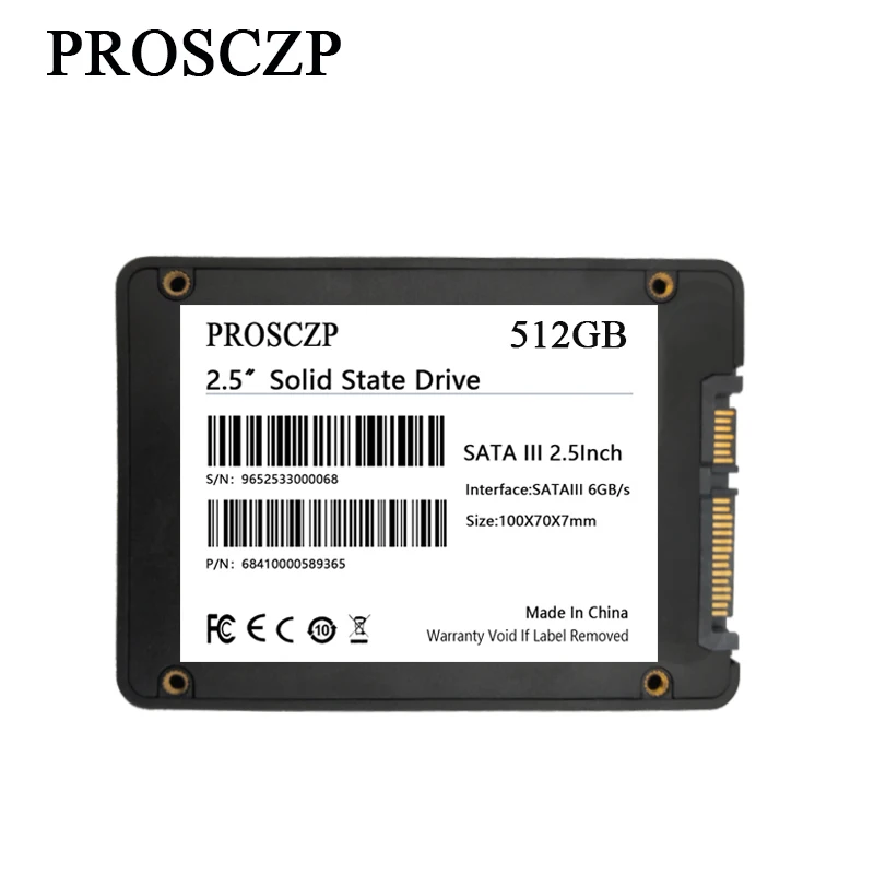 PROSCZP SSD Drive HDD 2.5 Hard Disk SSD 120GB 240GB 512GB 128GB 256GB HD SATA Disk Internal Hard Drive for Laptop Computer SSD