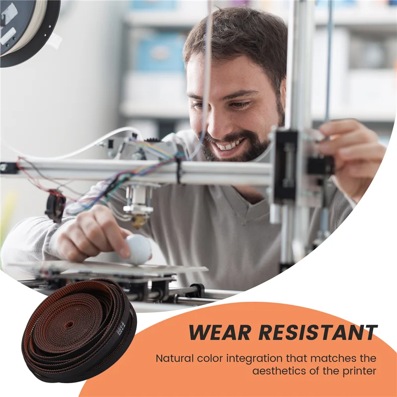 

AM-2GT-6Mm Синхронный ремень GT2-3D для печати Нескользящий синхронный ремень Детали принтера 10M