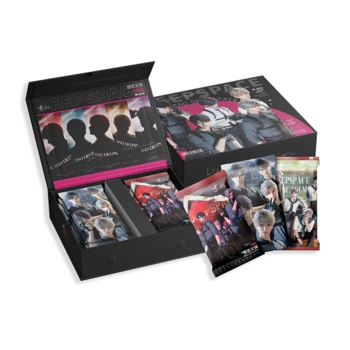 Love And Deep Space Male Character Holographic Rarity Photocard Set - Random 3/5 Packs Collectible Cards for Fans