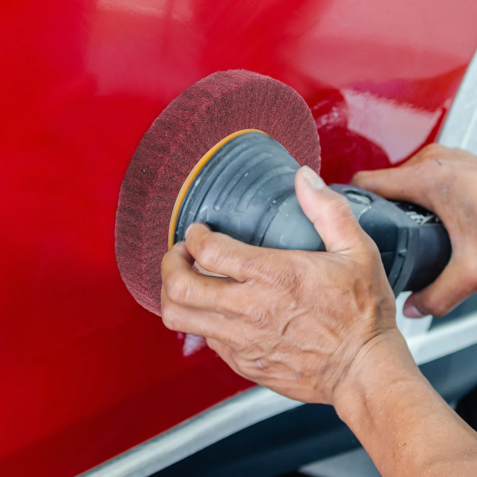 

Полировальный нетканый полировальный круг для угловой шлифовальной машины, разглаживающий поверхность, прочный сменный диск, металл, нержавеющая сталь, блестящий