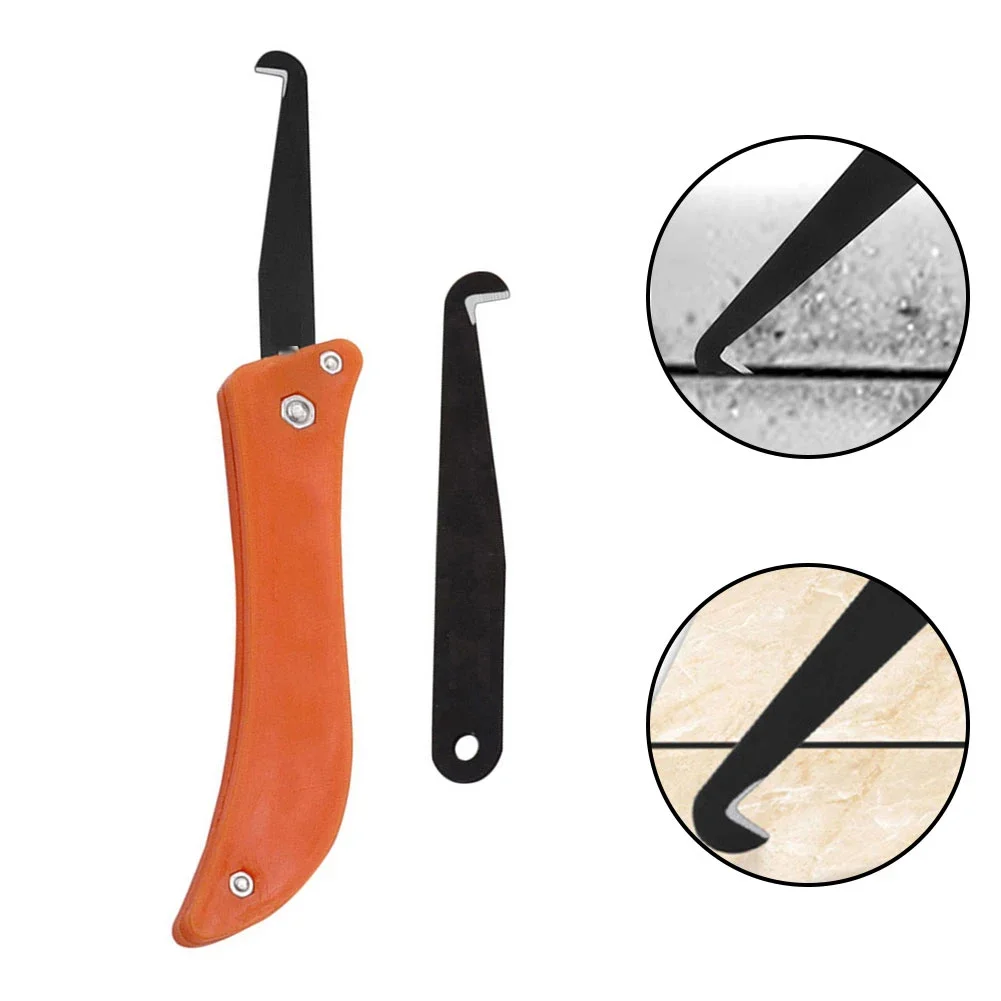 2 PCS/Set Ceramic For Tile Gap Blade Tiles Repair Tool Old For Mortar Cleaning Dust Removal Steel Construction Hand Tool