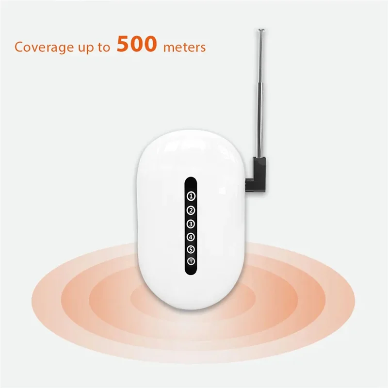 Pengulang Sinyal Perpanjangan Nirkabel 433Mhz Penguat Jarak Jauh Bebas Hambatan Melalui Dinding untuk Keamanan Alarm Rumah
