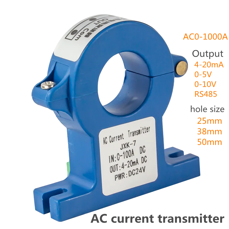 

AC Open Split Core Transformer Current Transducer Sensor 100A 150A 200A 300A 400A 500A 600A Sensor 4-20mA rs485 Output