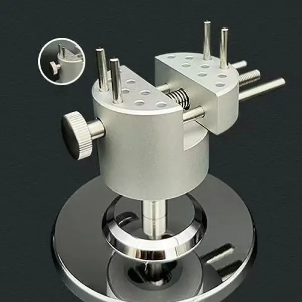 1pc 2.5 Inch Vise With 360 Degree Swivel Base Aluminum Alloy Tabletop Vise For DIY Jewelry Watch Repairs Precise Positioning
