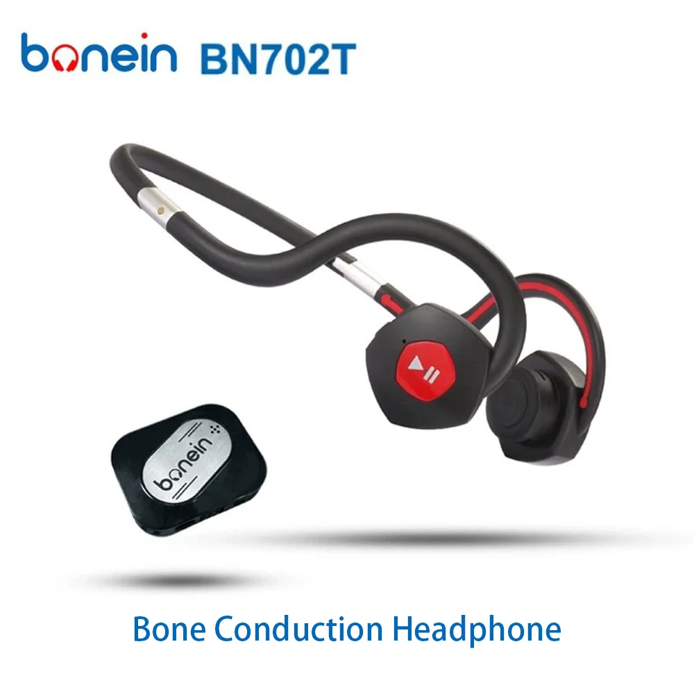 

Bonein BN-702T Bone Conduction Headphones Sound Amplifier, Sports TV Headphones Built-in Battery Wireless Headphones for Seniors