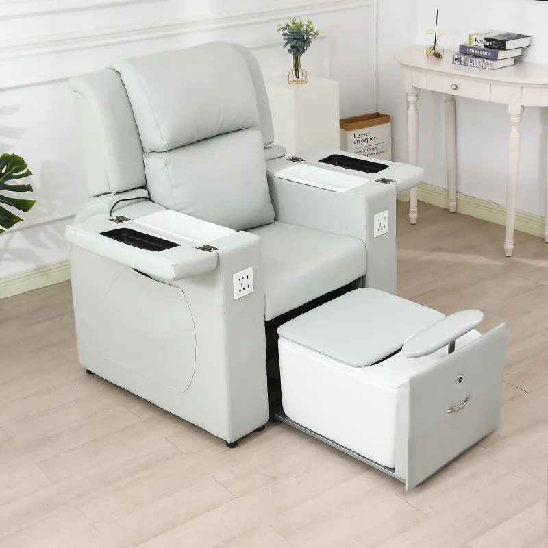 โซฟาทำเล็บไฟฟ้า ร้านทำเล็บระดับไฮเอนด์ นวดเท้า อ่างแช่เท้า โซฟา