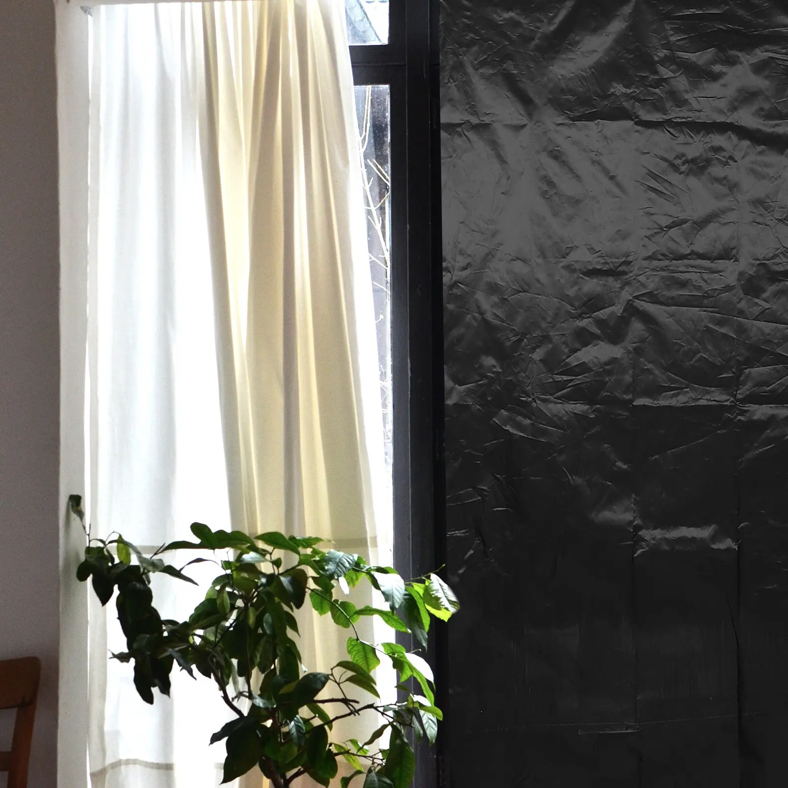 1Set Travel Blackout Curtains Lightweight Blackout Blinds for Windows Cuttable DIY Shade Full Darkness Sleep Environment Nursery view 2