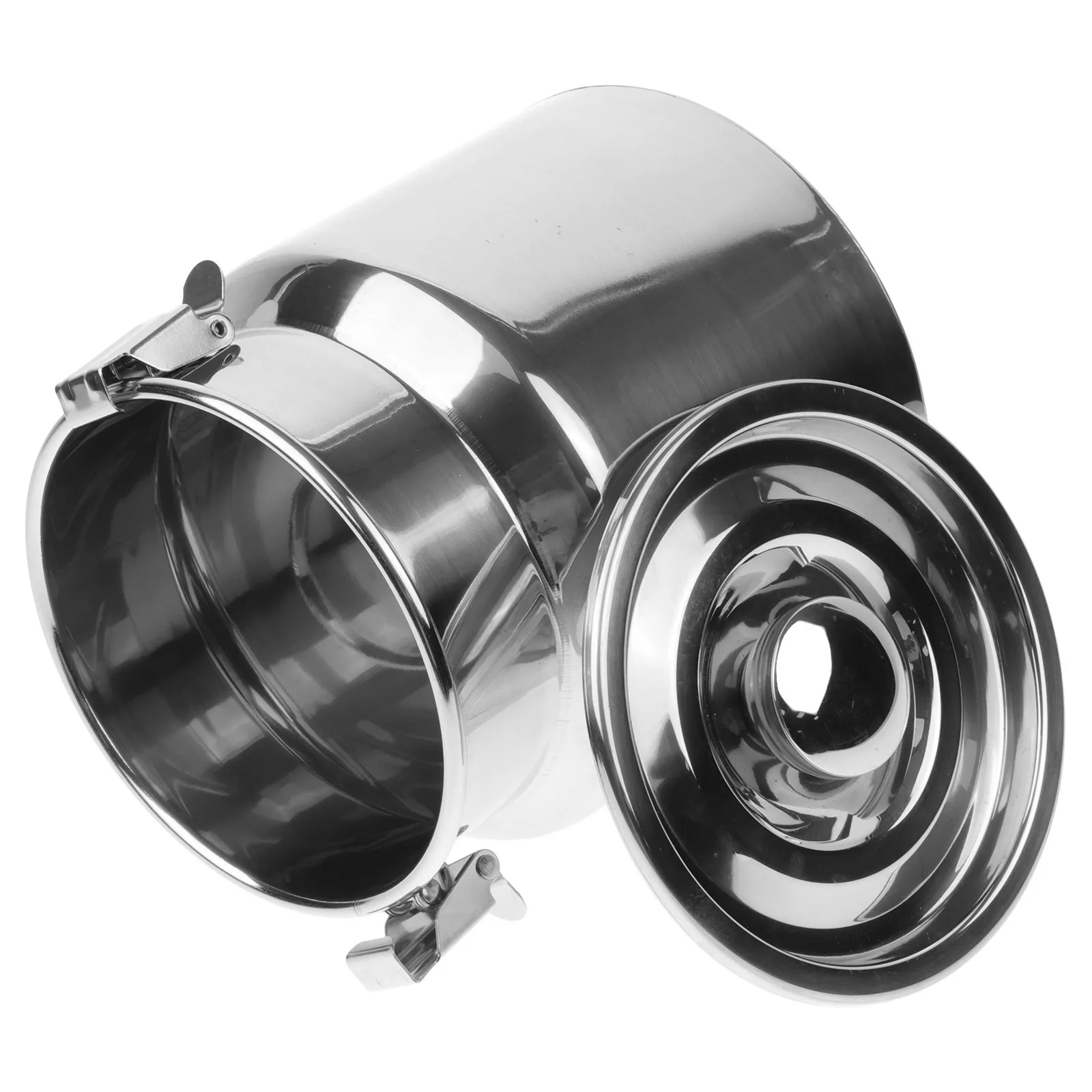 Boîte à lait en acier inoxydable, petite pichet scellé pour récipient de rangement de cuisine, pot de grains de café, graisse, farine de riz, huile de céréales