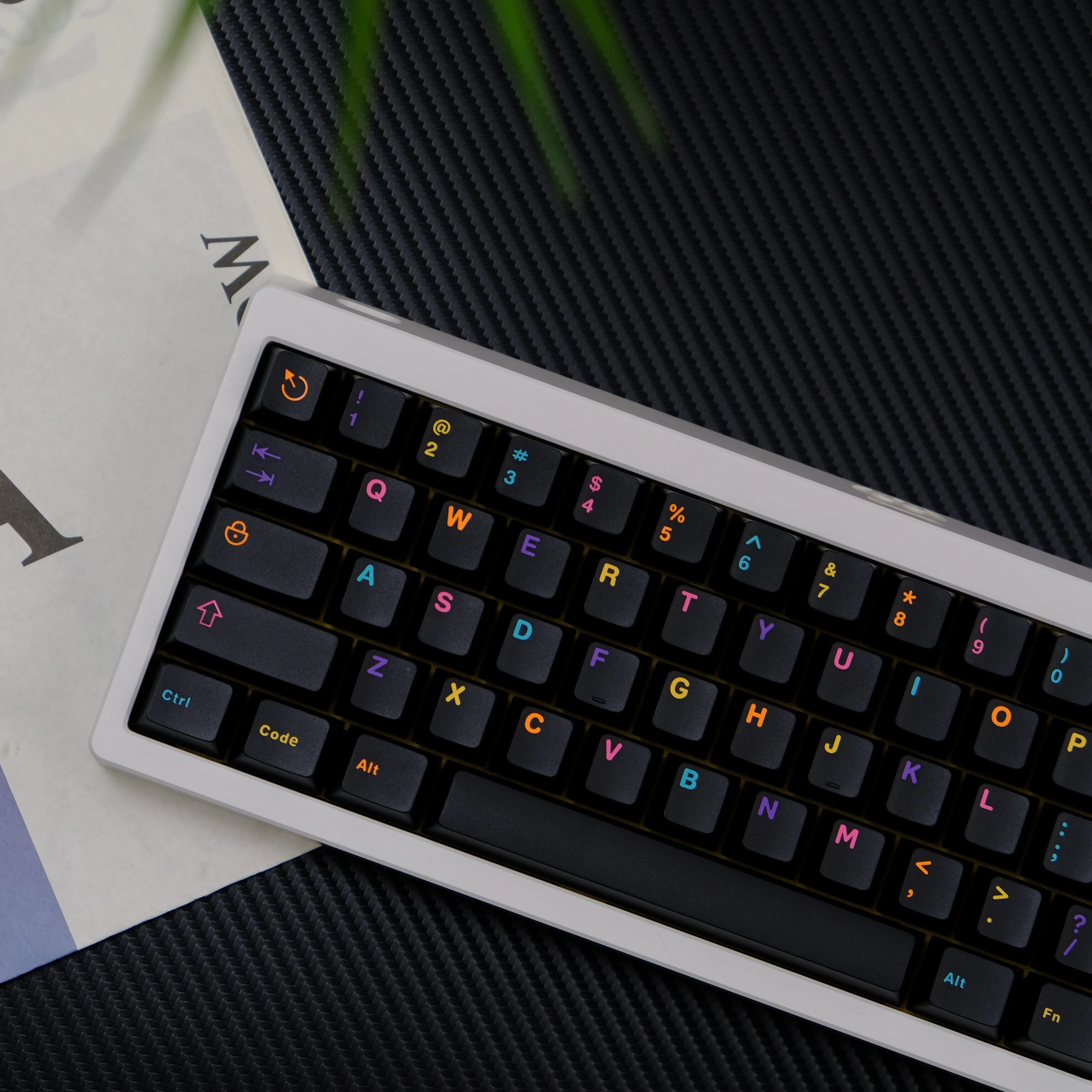 Original height 121 keys ABS two-color underground world black multicolored series 3 keycaps