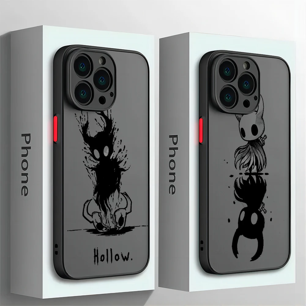 

The Hollow Knights Phone Case For iPhone 15 14 13 12 11 Mini Pro Max X XR XSMax 7 8 Plus Matte Transparent Back Cover